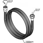 Damixa Wąż prysznicowy 1500 mm chrom 76650.00