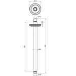  Fima Carlo Frattini Park Lane Ramię sufitowe 30 cm 1/2” chrom F1386CR