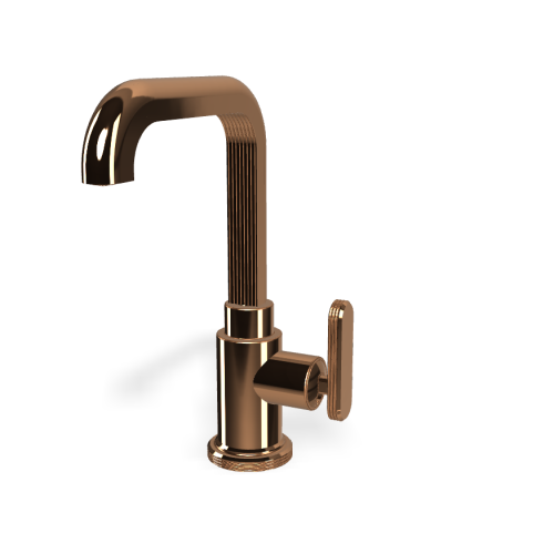   Fima Carlo Frattini Park Lane Bateria umywalkowa z korkiem klik klak amber bronze F1321LZL