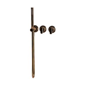  Fima Carlo Frattini Park Lane Bateria wannowa/prysznicowa podtynkowa z zestawem prysznicowym element zewnętrzny amber bronze F1319WX8ZL