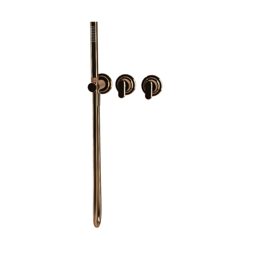  Fima Carlo Frattini Park Lane Bateria wannowa/prysznicowa podtynkowa z zestawem prysznicowym element zewnętrzny amber bronze F1319WX8ZL