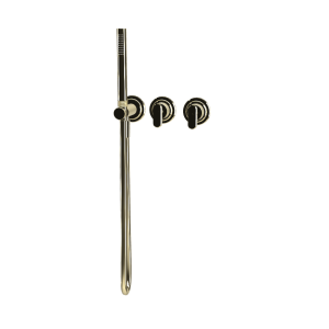  Fima Carlo Frattini Park Lane Bateria wannowa/prysznicowa podtynkowa z zestawem prysznicowym element zewnętrzny champagne F1319WX8HL