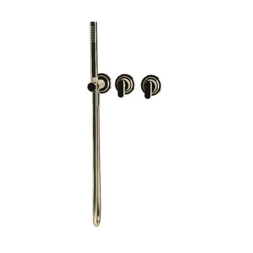  Fima Carlo Frattini Park Lane Bateria wannowa/prysznicowa podtynkowa z zestawem prysznicowym element zewnętrzny champagne F1319WX8HL