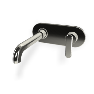 Fima Carlo Frattini Park Lane Bateria umywalkowa podtynkowa z korkiem klik klak element zewnętrzny nickel lucido F1301WLX5LN
