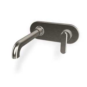 Fima Carlo Frattini Park Lane Bateria umywalkowa podtynkowa z korkiem klik klak element zewnętrzny brushed nickel F1301WLX5SN