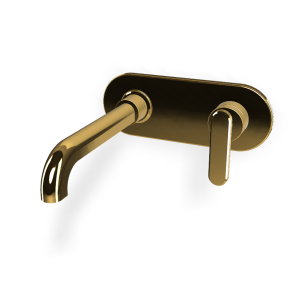 Fima Carlo Frattini Park Lane Bateria umywalkowa podtynkowa z korkiem klik klak element zewnętrzny gold F1301WLX5OR