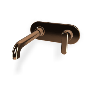Fima Carlo Frattini Park Lane Bateria umywalkowa podtynkowa z korkiem klik klak element zewnętrzny amber bronze F1301WLX5ZL