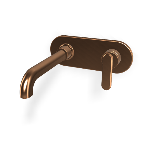 Fima Carlo Frattini Park Lane Bateria umywalkowa podtynkowa z korkiem klik klak element zewnętrzny brushed bronze F1301WLX5ZS