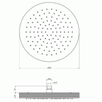  Fima Carlo Frattini Park Lane Deszczownica Ø32,5 chrom F1140/2CR