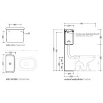 Flaminia Efi Spłuczka 46x22,5 biały 6004