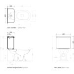 Flaminia Efi Spłuczka do kompaktu biały 6003