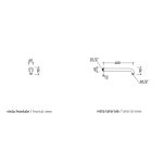 Flaminia Evergreen Ramię ścienne do deszczownicy 40 cm Chrom EG418