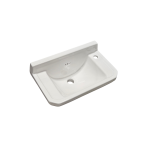   Galatea Design Retro Umywalka ścienna 50x31 biała z otworem po prawej stronie GDB8RGW W MAGAZYNIE!!