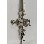    Galatea Design Retro Zestaw prysznicowy termostatyczny ścienny nikiel GDAF3SNKL W MAGAZYNIE!!