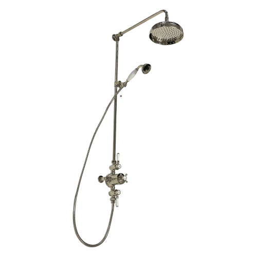    Galatea Design Retro Zestaw prysznicowy termostatyczny ścienny nikiel GDAF3SNKL W MAGAZYNIE!!