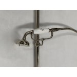    Galatea Design Retro Zestaw prysznicowy ścienny nikiel GDH112NKL W MAGAZYNIE!!