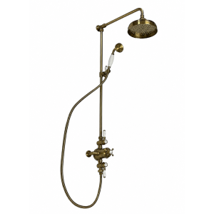   Galatea Design Retro Zestaw prysznicowy termostatyczny ścienny old brass GDAF3SOLB W MAGAZYNIE!!