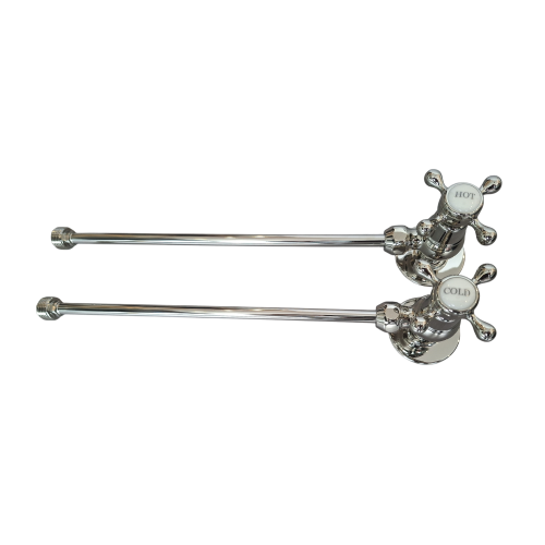   Galatea Design Zawory kątowe do armatury umywalkowej ciepła/zimna nikiel  GDW28NKL W MAGAZYNIE!!