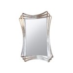 Gentry Home Aline Lustro ścienne 90x70 cm wykończenie Tiffany Silver 10-032