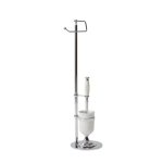 Gentry Home Queen Szczotka WC stojąca z uchwytem papieru Chrom 10270