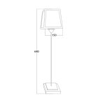 Gentry Home Square Lampka blatowa Chrom 9295