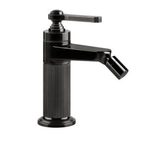 Gessi Venti20 Bateria bidetowa jednootworowa z korkiem black metal pvd 65007.706