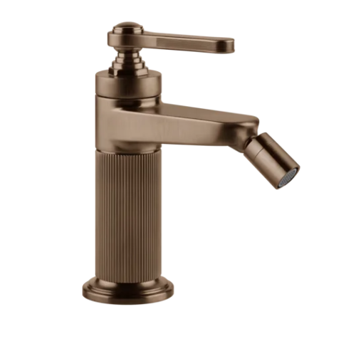Gessi Venti20 Bateria bidetowa jednootworowa z korkiem copper brushed pvd 65007.708