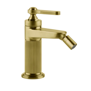 Gessi Venti20 Bateria bidetowa jednootworowa z korkiem gold brushed pvd 65007.716
