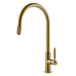   Gessi Venti20 Bateria kuchenna obrotowa z wyciąganą wylewką brass brushed pvd 60622.727 W MAGAZYNIE!!