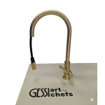   Gessi Venti20 Bateria kuchenna obrotowa z wyciąganą wylewką brass brushed pvd 60622.727 W MAGAZYNIE!!