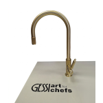   Gessi Venti20 Bateria kuchenna obrotowa z wyciąganą wylewką brass brushed pvd 60622.727 W MAGAZYNIE!!