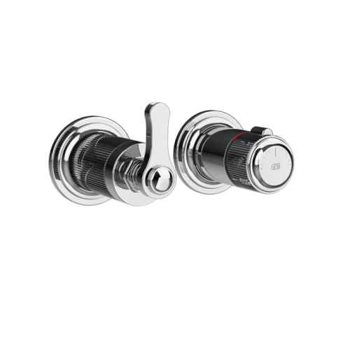 Gessi Venti20 Bateria prysznicowa termostatyczna z jednym wyjściem element zewnętrzny chrom 65038.031
