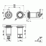 Gessi Venti20 Bateria prysznicowa termostatyczna z jednym wyjściem element zewnętrzny chrom 65038.031