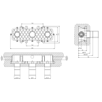 Gessi Venti20 Bateria umywalkowa 3-otworowa element podtynkowy chrom 45089.031