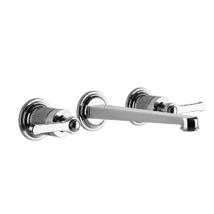 Gessi Venti20 Bateria umywalkowa 3-otworowa z średnią wylewką element zewnętrzny chrom 65091.031
