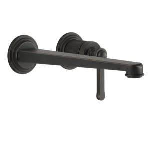 Gessi Venti20 Bateria umywalkowa ścienna z wylewką 25,6 cm element zewnętrzny aged bronze 65088.187