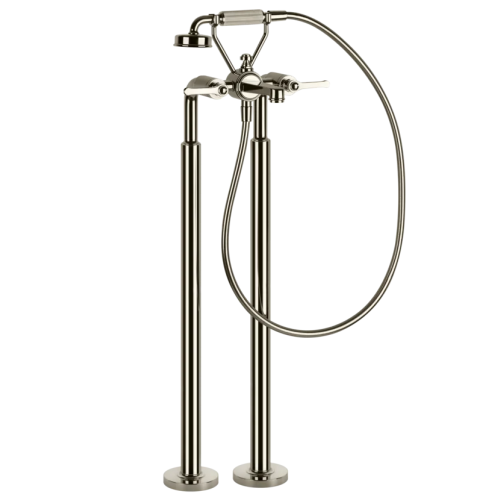 Gessi Venti20 Bateria wannowa wolnostojąca element zewnętrzny nickel pvd 65128.720