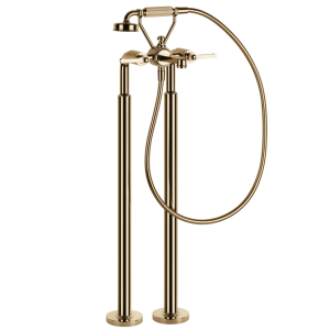 Gessi Venti20 Bateria wannowa wolnostojąca element zewnętrzny warm bronze pvd 65128.735