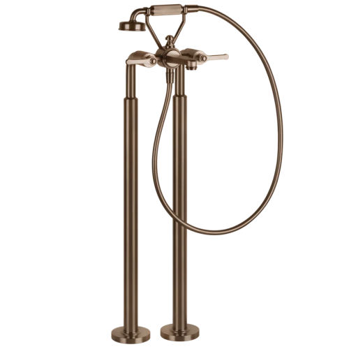 Gessi Venti20 Bateria wannowa wolnostojąca element zewnętrzny copper brushed pvd 65128.708