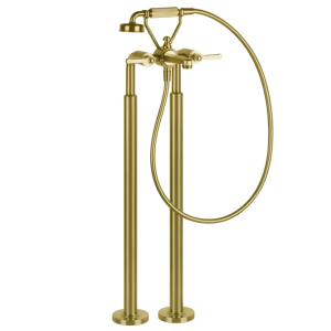 Gessi Venti20 Bateria wannowa wolnostojąca element zewnętrzny gold brushed pvd 65128.716
