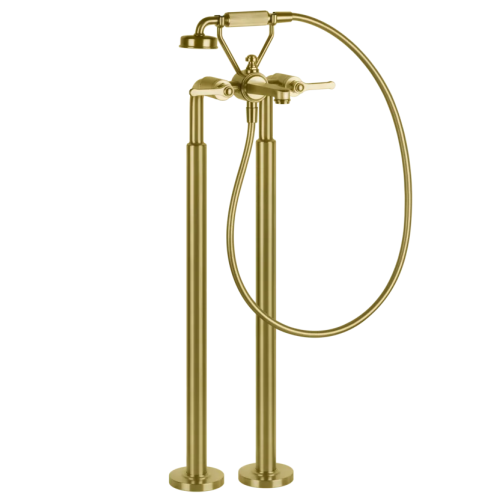 Gessi Venti20 Bateria wannowa wolnostojąca element zewnętrzny gold brushed pvd 65128.716