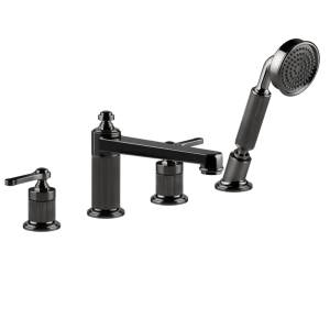 Gessi Venti20 Bateria wannowa 4-otworowa black metal pvd 65045.706