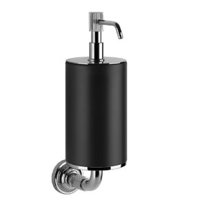 Gessi Venti20 Dozownik mydła ścienny chrom/czarny 65414.031