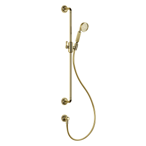 Gessi Venti20 Drążek prysznicowy ze słuchawką,wężem 150 cm i przyłączem wody gold pvd 65142.246