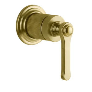 Gessi Venti20 Element sterujący baterii umywalkowej ścienny 1-kierunkowy część zewnętrzna gold brushed pvd 65109.716