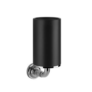 Gessi Venti20 Kubek ścienny chrom/czarny 65408.031