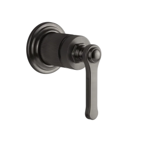 Gessi Venti20 Mieszacz ścienny z jednym wyjściem element zewnętrzny black metal brushed pvd 65131.707