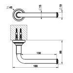      Gessi Venti20 Uchwyt na rolkę papieru ścienny brass PVD 65455.710