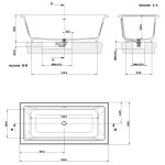 Gessi Venti20 Wanna wolnostojąca biała 46715.521