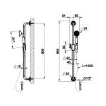Gessi Venti20 zestaw prysznicowy chrom 65144.031